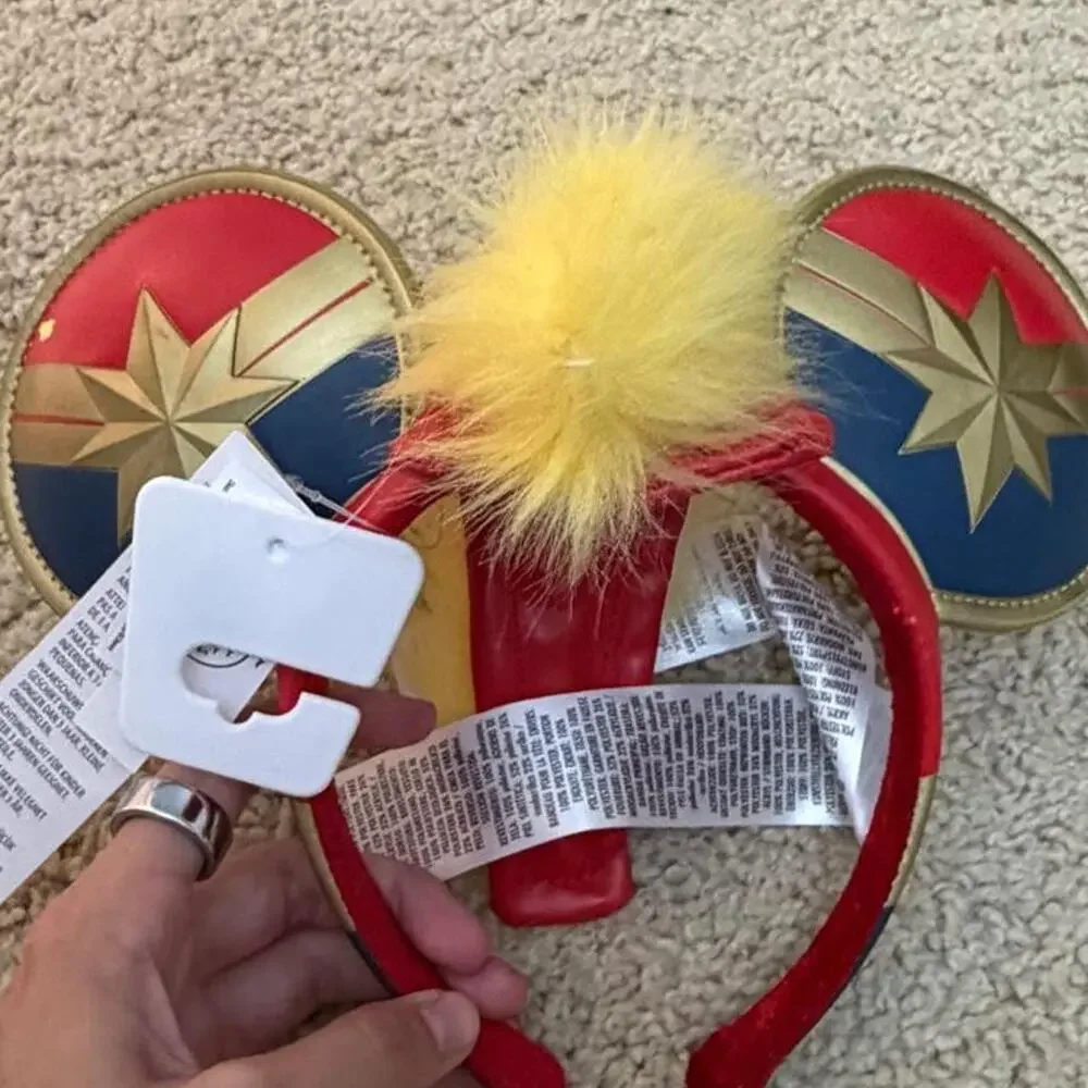 New captain marvel red headband